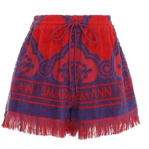 Zimmermann Red and Purple Women Shorts